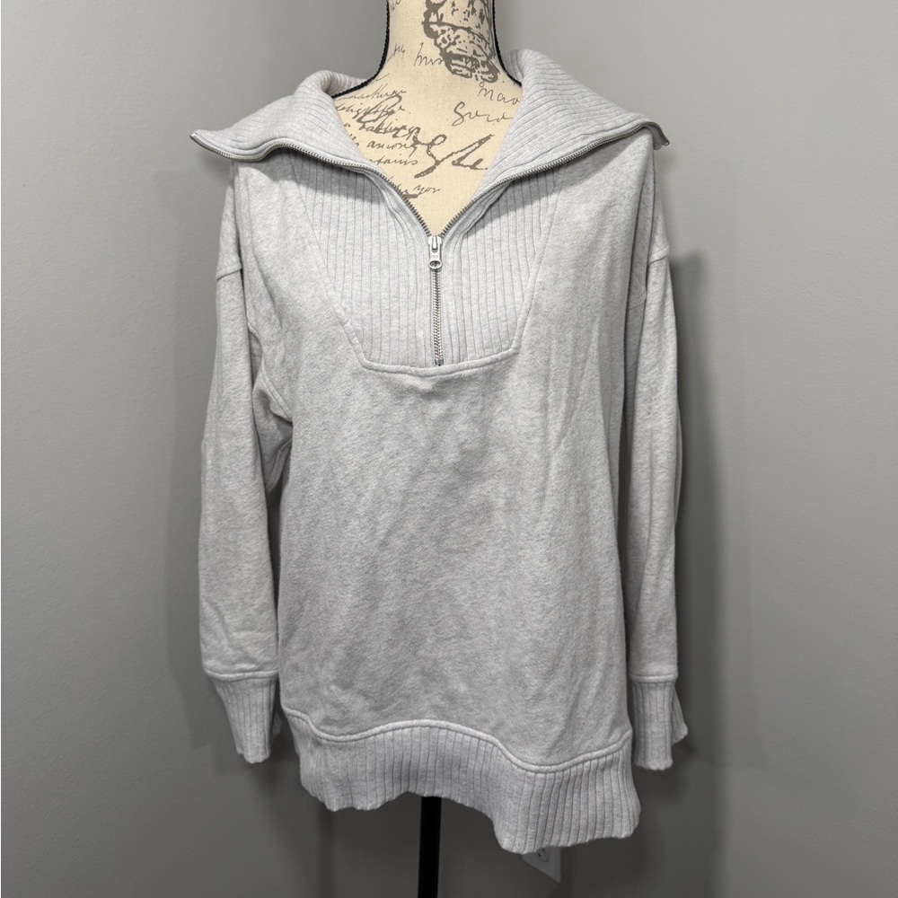 Aerie quarter zip Ribbed Pullover